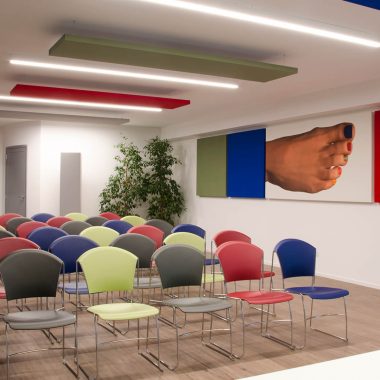 Olimpias Group – Trattamento acustico sala conferenze