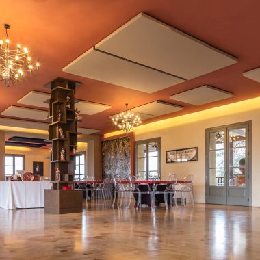Caruso Acoustic per Corte Biffi – pannelli fonoassorbenti soffitto Silente09