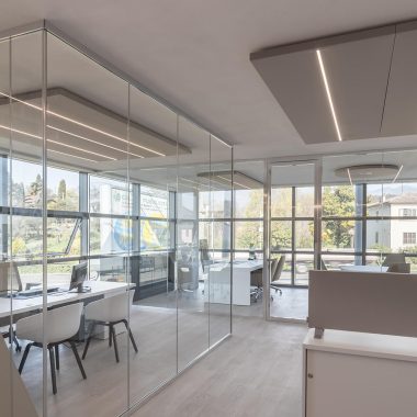 Private company – uffici open space pannelli fonoassorbenti 011