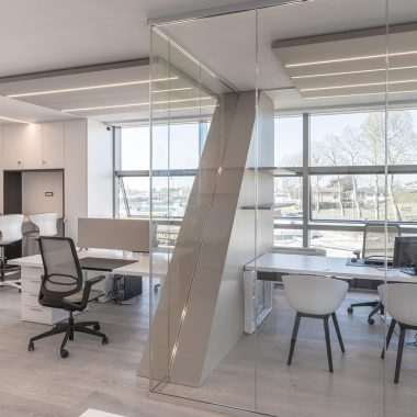 Private company – uffici open space pannelli fonoassorbenti 06