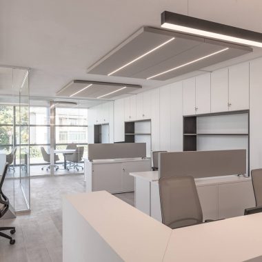 Private company – uffici open space pannelli fonoassorbenti 09