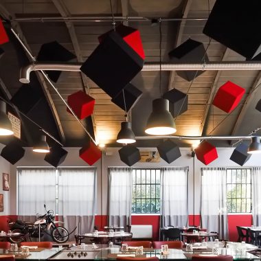 Pannelli fonoassorbenti Caruso Acoustic Ristorante La Danda 05